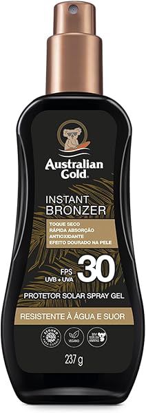 Acelerador Dark Tanning Spray em Gel Australian Gold