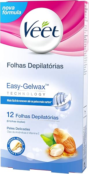Cera Fria Corporal Veet para Peles Delicadas