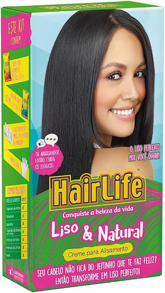 Creme Alisante Liso e Natural HairLife