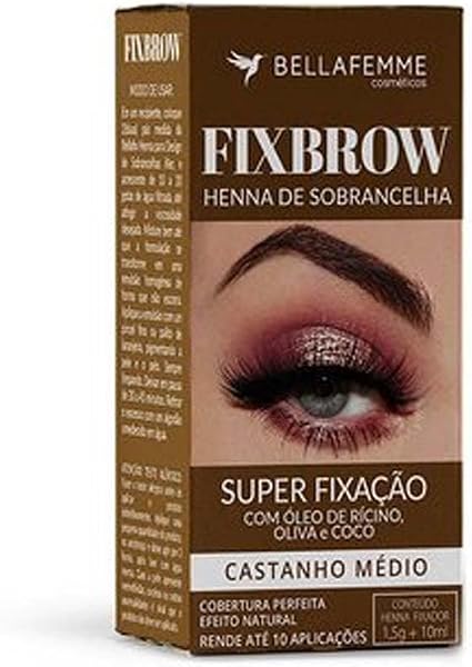 Henna Bella Femme Fixbrow Castanho Médio