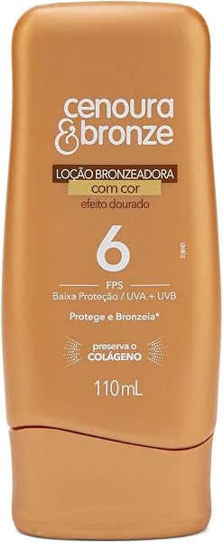 Loção Bronzeadora com Cor Cenoura e Bronze
