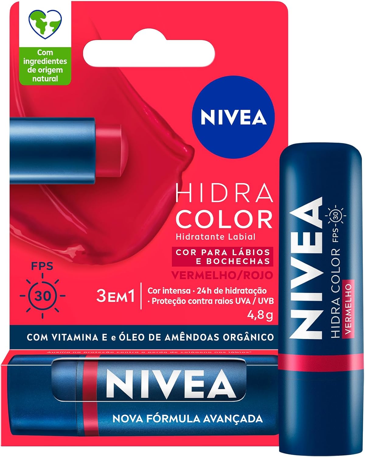 NIVEA Hidra Color 2 em 1 Vermelho