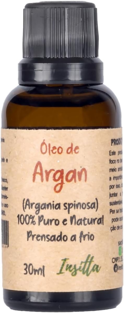 Óleo Vegetal de Argan Insitta 100% Puro e Natural