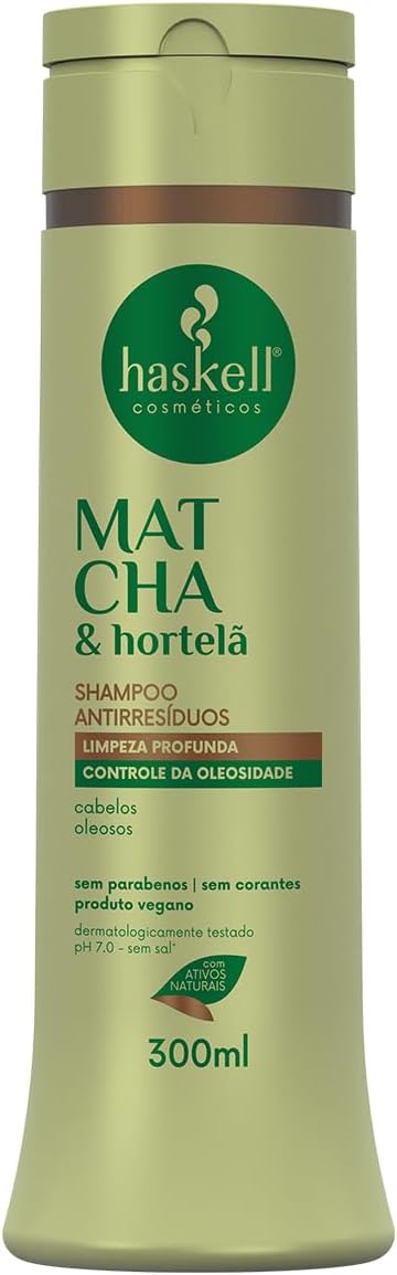 Shampoo Antirresíduos Haskell Matcha & Hortelã